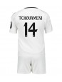 Real Madrid Aurelien Tchouameni #14 Hjemmedraktsett Barn 2024-25 Korte ermer (+ bukser)